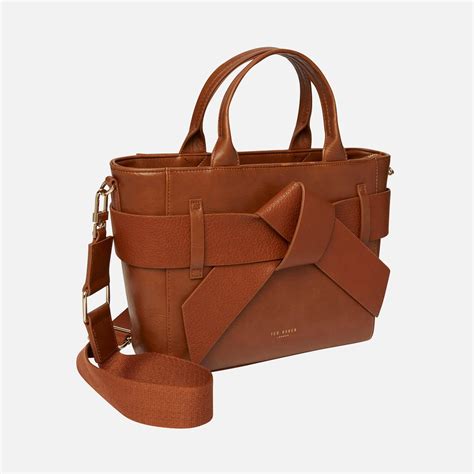 fake ted baker bow bag|ted baker tote leather bag.